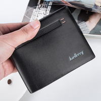 Dompet Pendek Kulit PU untuk Pria, Dompet Bisnis Bermerek, Dompet Tangan Kulit PU untuk Pria