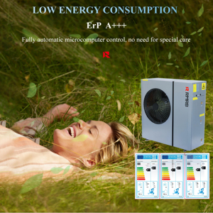 Pompe à chaleur air-eau EVI 10,8 kW 36 000 BTU, ERP A+++, R32/R410A, chauffage, refroidissement, eau chaude - Product Image 3