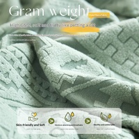 Nouvelle Housse de Canapé Universelle Intégrale en Jacquard Élastique à Motif Végétal 100% Polyester pour Toutes Saisons