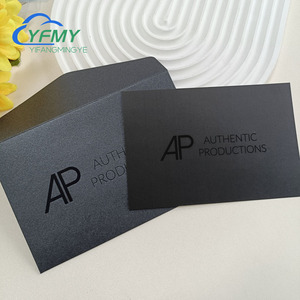 Biglietti economici rettangolari di ringraziamento-personalizzati con Branding UV nero, perfetti per uso aziendale - Product Image 3