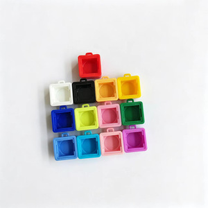 Solid Color 1 <b>Key</b> DIY Color Matching PC Decompression Button Toy <b>Blank</b> Switch Tester Keychain - Product Image 1