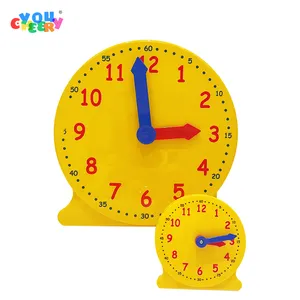 30*30 Interesting Time Activity Toy Set Creative Time Teaching Toy Children's Wooden Clock Toy School Teaching Clock Model