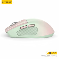 Souris de jeu ergonomique avec taux de polling de 1000 Hz, capteur basse consommation, DPI réglable sur 5 niveaux, souris optique pour PC portable OEM