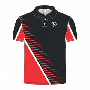 Polo sportif pour homme à manches courtes, imprimé numérique personnalisé, motif géométrique, séchage rapide, tissu tricoté 100% polyester - Product Image 3