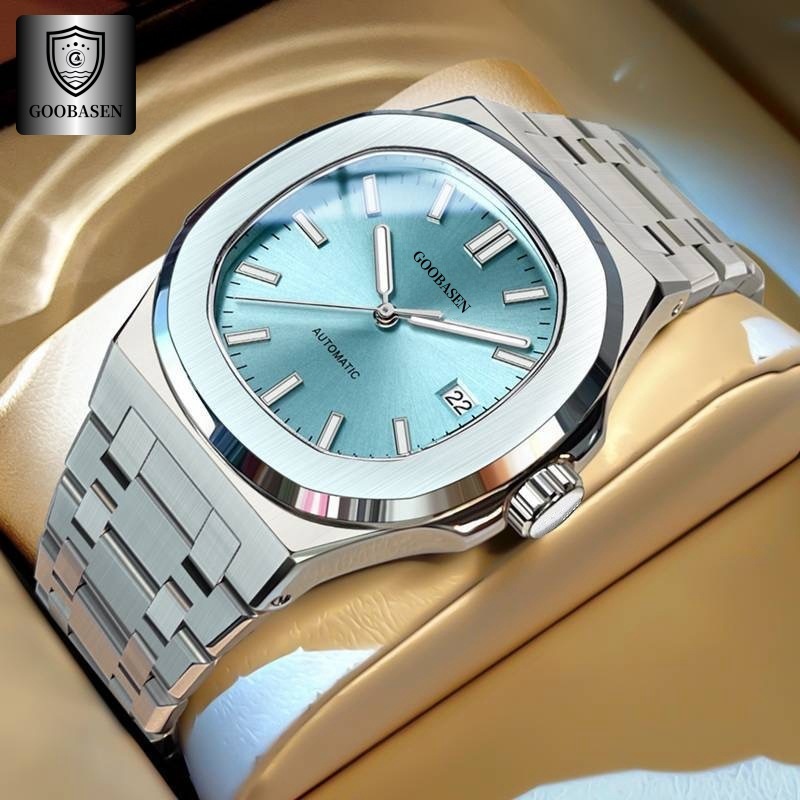 A96 Silver Steel Blue Face
