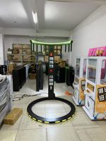 Machine de jeu d'arcade à monnayeur avec base lumineuse RGB, jeu de réflexe rapide et paiement par scan
