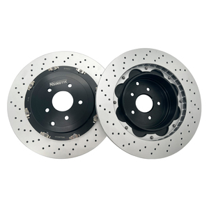 Un nouveau frein de voiture pour Nissan GTR GT-R R35, disques de frein arrière rainurés en deux parties, paire de 380 mm, 2009 - Product Image 6
