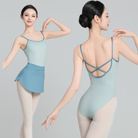 Justaucorps de danse pour femmes adultes, examen de ballet, pratique, justaucorps, spandex, haute élasticité, pour entraînement de base