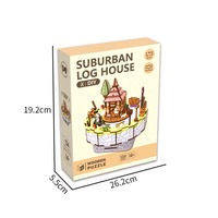 Rompecabezas 3D de Madera Hecho a Mano, Caja de Música Electrónica con Forma de Árbol de Navidad, Juguetes Educativos DIY para Decoración del Hogar