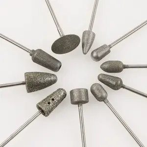 Punte da trapano diamantate per utensili da Pedicure per Manicure con frese rotative professionali per la bellezza delle unghie