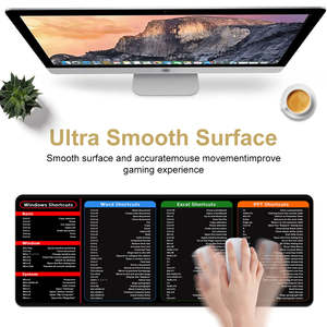 Alfombrilla <span class=keywords><strong>de</strong></span> ratón para Excel/<span class=keywords><strong>Word</strong></span>/<span class=keywords><strong>PowerPoint</strong></span> Windows Shortcuts-Gaming Office Impermeable Antideslizante Bordes cosidos-Caucho natural - Product Image 3