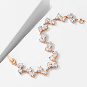 Bracelet RAKOL BP2184 Goutte d'eau en cristal CZ, bracelet de guérison en pierre, bijoux pour femmes en 2025 - Product Image 3