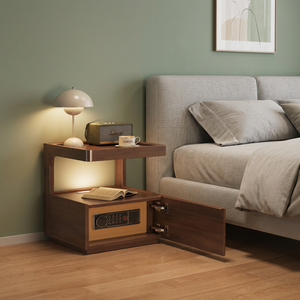 Coffre-fort européen de luxe en bois massif avec lecteur d'empreintes digitales pour villa, hôtel, stockage d'objets de valeur haut de gamme - Product Image 3