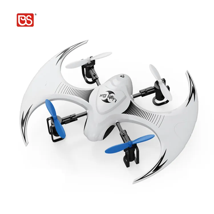 BS Toy 4K 2.4G 4 Channel Hand RC One Button Control Full Protection USB Gyro Night Light Vision Drone Flying Without Camera