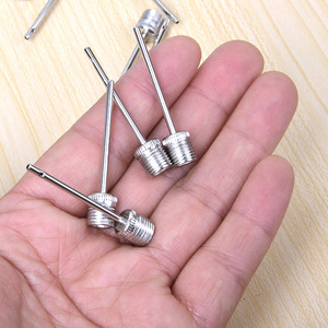 ActEarlier 1 confezione da 100 pezzi in metallo resistente durevole palla per bicicletta pompa ago per pallacanestro pallavolo pallone da <span class=keywords><strong>Rugby</strong></span> palla in PVC - Product Image 2