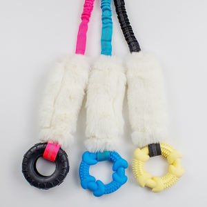 Giocattolo per Cani Ecologico di Lusso all'Ingrosso, Resistente e Interattivo, Corda Resistente ai Morsi con Anelli in Gomma e Peluche per Addestramento Quotidiano e Cura dei Denti - Product Image 2