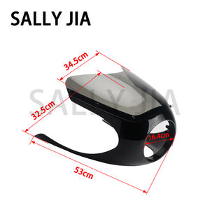 <span class=keywords><strong>Carenado</strong></span> Universal ABS Negro Brillante con Parabrisas para Motocicleta <span class=keywords><strong>Cafe</strong></span> <span class=keywords><strong>Racer</strong></span> o Cruiser - Product Image 3