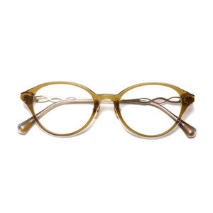 Cat Eye Full Rim <b>Eyeglasses</b> <b>Frames</b> For Women Solid Color Oval Face Shape Anti Uv Protection Vision Correction - Product Image 5