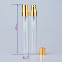 Flacon Vaporisateur de Parfum en Verre Rechargeable 3ml 5ml 10ml, Petit Échantillon Test avec Emballage Boîte en Carton