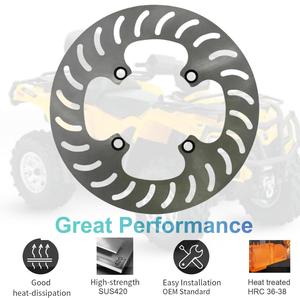 500cc 650cc ชิ้นส่วน ATV ด้านหลัง218มม. ดิสก์เบรกสำหรับ <span class=keywords><strong>John</strong></span> Deere truck Buck Bombardier <span class=keywords><strong>Quest</strong></span> traxter MAX - Product Image 2