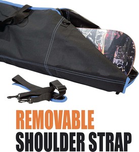 Muestra Gratuita de Bolsa para Tabla de Snowboard con Cierre Enrollable de 140 cm a 190 cm con Acolchado Impermeable en la Zona de Fijación, Bolsa de Viaje para Esquí - Product Image 5