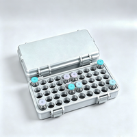 Boîte d'emballage en plastique de haute qualité, personnalisée, protectrice, imprimée en 3D, PEGT, petite boîte d'échantillons, flacon de 3 ml, 5 ml, 10 ml