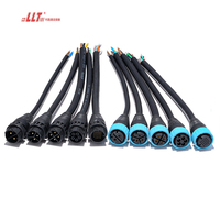 LLT Led 3 + 8pin Cable Connector M25 signal Plus Power Extension Cable Electrical Outdoor Cable Plug Connector