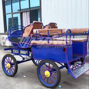 Chariot d'entraînement équestre populaire pour chevaux de tourisme, violet, à quatre roues - Product Image 3