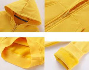 All'ingrosso abbigliamento invernale per bambini abbigliamento per ragazze in pile di cotone cappotti <span class=keywords><strong>con</strong></span> cappuccio <span class=keywords><strong>Zip</strong></span> per bambini felpe <span class=keywords><strong>con</strong></span> cappuccio - Product Image 4