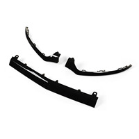 3 pièces de garnitures inférieures de pare-chocs avant noir brillant de remplacement pour Mercedes-Benz Classe C W205 C205 A205