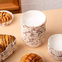 Moule à cupcakes en papier kraft en forme de tulipe, écologique, pour présentation de desserts de mariage de style rustique