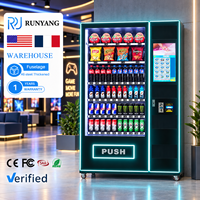 Distributeur automatique commercial RUNYANG à écran tactile pour snacks et boissons, avec monnayeur, pour aliments et boissons