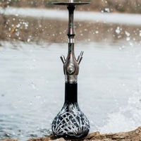 Original Mr Wood Hookah Setup aus Holz und Edelstahl – Premium Shisha für Lounge, Bar, Café und Restaurant