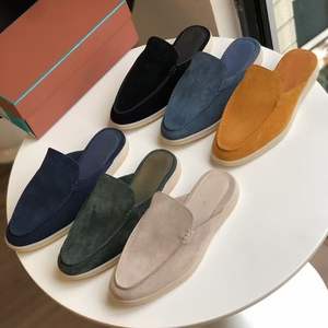 Nouvelles pantoufles fermées à pampilles pour hommes, style printemps, en cuir synthétique durable, semelle extérieure en caoutchouc - Product Image 2
