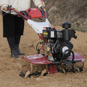 Machine agricole diesel 6HP 173 pour terres agricoles plates, haute productivité, creusement de fossés et travail du sol rotatif, marché français - Product Image 3