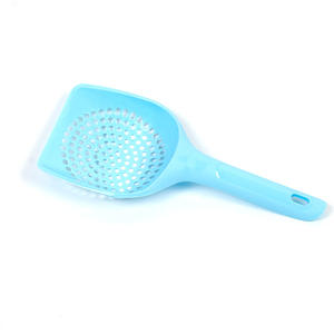 Palas de plástico de agujero redondo para mascotas, suministros de limpieza para gatos, palas para residuos - Product Image 4