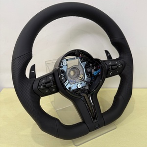 Volante de Cuero Negro Personalizado para <span class=keywords><strong>BMW</strong></span> F10 F11 F22 F30 F20 F15 F16 F02 F80 F45 E90 E70 E92 - Product Image 3