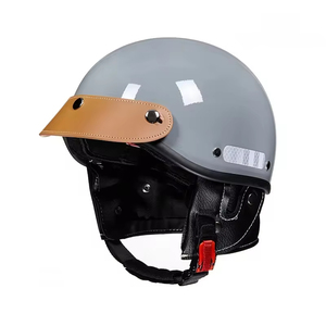 Casco de Motocicleta Retro de Media Cara, Carcasa de ABS, Resistente a Impactos de Alta Resistencia, Casco de Motocicleta Abierto - Product Image 5