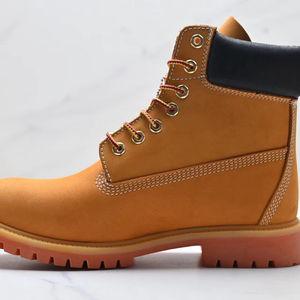 Botas de Caminar de Lujo para Hombre, Color Amarillo, Caña Alta, Parte Superior de Lona, Suela Gruesa Acolchada, Transpirables, Antiolor, con Diseño de Doodle, para Todas las Temporadas - Product Image 2