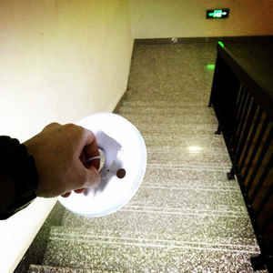 Portable Camping Lantern 48 LED AA Battery <strong>Magnet</strong> Carabiner Hanging Tent Lamp White Flag Light Round Shape - Product Image 2