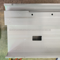 Profils d'extrusion en aluminium poli sur mesure, usinés CNC, pour usage industriel, support d'angle, profil mince, porte en verre, alliage 6063/6061