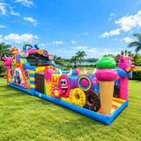 Parcours d'obstacles gonflable commercial Monstre Sucré, Aire de jeux gonflable pour enfants pour événements et locations de fêtes