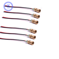 Tête de Module de Diode à points Laser, lot de 2 pièces, 6mm rouge 650nm 5V 5mW focale