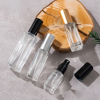 Venta al por Mayor de Mini Botellas de Perfume de 3ml, 5ml, 10ml, 15ml, 20ml, 30ml, 50ml, 100ml con Tapa de Rosca, Atomizador, Diseño Rectangular a Prueba de Fugas