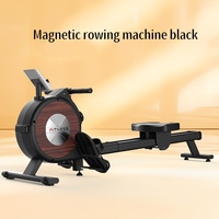 Máquina de Remo para Uso Doméstico, Silenciosa, Plegable, Equipo de Fitness Multifuncional, Cardio, Pantalla Electrónica Inteligente