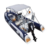 Bateau pneumatique Hedia Ocean Master 16 pieds en Hypalon Sport Dockitjet Rib, jet ski en PVC
