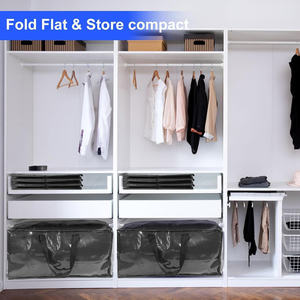 <b>Moving</b> Supplies Custom Design Extra Large Heavy Duty Backpack <b>Straps</b> Foldable Packing Pp Woven <b>Moving</b> Storage Bags - Product Image 4