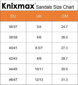 Knixmax-Pantoufles d'été à bout ouvert pour <span class=keywords><strong>homme</strong></span> et femme, sandales de plage, fermeture velcro, taille 36-<span class=keywords><strong>47</strong></span> - Product Image 6