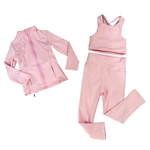 Conjuntos de Yoga para Meninas DH OEM, Novo Estilo, Tecido Sólido Personalizado, Estilo Doce, Roupas de Verão para Crianças de 0 a 16 Anos, Conjuntos de Yoga para Meninas - Product Image 5