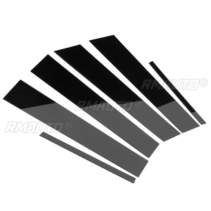 6pcs for Dodge Charger 2011-2021 Car <b>Window</b> Pillar Posts Door Panel Sticker <b>Cover</b> Trim Glossy Black Film Decoration - Product Image 2